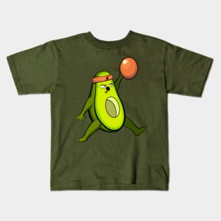 avocado funny jordan basketball Kids T-Shirt
